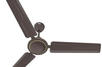 Havells REO Vaayu 1200mm ES Ceiling Fan | High Speed, High Air Delivery | Strong & Powerful, Air Delivery: 220CMM| RPM: 370| 2 Year Warranty | (Pack of 1, Smoke Brown)