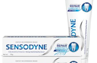 Sensodyne Toothpaste Repair and Protect | Tooth Paste for Daily Sensitivity Protection, Long-lasting Relief | Combo Pack – 140gm (70gm x 2) | Fresh Taste | Dentist Recommended