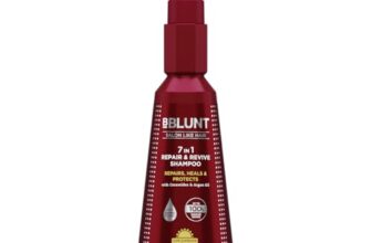 BBLUNT 7 in 1 Repair & Revive Shampoo for Upto 100% Damage Repair – 300ml | Addresses 7 Signs of Hair Damage | Enriched with Ceramides & Argan Oil