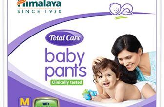 Himalaya Total Care Baby Pants Diapers, Medium (7- 12 kg), 78 Count, With Anti-Rash Shield, Rapid Absorption, Superior Comfort, Clinically tested