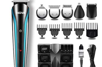 NOVA NG 1152 Cordless Rechargeable: 60 Minutes Runtime Multi Grooming Trimmer for Men (Blue)