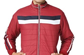 Ico Blue Stor Men’s Solid Regular Jacket (IN, Alpha, XL, Regular, MAROON1)