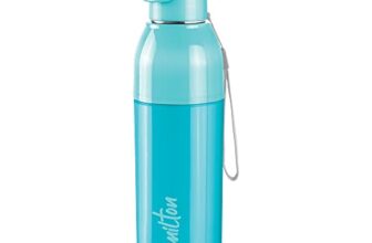 Milton Water Bottle Steel Convey 600 PU Insulated, Inner Stainless Steel Bottle, 520 ml, Leak Proof, BPA Free, Ideal for Home, Office, Gym, Travelling, Cyan
