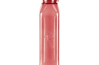MILTON Prime 1000 Water Bottle, 1 Litre, Reusable Plastic Fridge Bottle, BPA Free and Leak Proof Bottles for Travel, Work, Pack of 1, Burgundy
