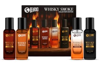 BEARDO Whisky Smoke Collectors Edition | Bourbon, Firebomb & Single Malt | Long Lasting Fragrance | Eau De Parfum | Premium Gift For Man |Gift for husband | Gift for boyfriend | Gift for Men | Gift for Brother | 20ml X 4