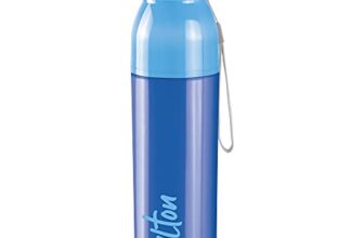 Milton Water Bottle Steel Convey 900 PU Insulated, Inner Stainless Steel Bottle, 630 ml, Leak Proof, BPA Free, Ideal for Home, Office, Gym, Travelling, Blue