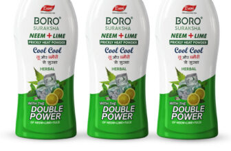 Evani Boro Suraksha Neem+Lime Cool Talcum Powder for Men & Women(3 x 100 g)