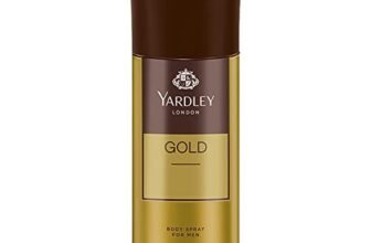 Yardley London Gentleman Gold Body Spray for Men| Fresh Rosemary & Mint Notes| Masculine Fragrance| Body Deodorant for Men| 150ml