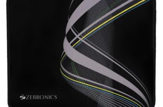 ZEBRONICS MSP-X2 Mouse Pad, Smooth Micro Fiber Cloth with Stitched Edges, 260 x 210 x 2 mm, Anti Slip Rubber Base, for Gaming, Home and Office | for All Mouse Sensors