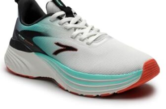 Action | Athleo | BULLET-244 | Stylish | Lightweight | Comfortable | Trendy | Sports | Running Shoes | for Men White-Mint