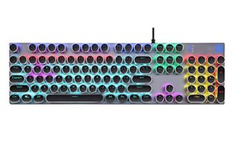 HP GK400Y Mechanical Gaming Keyboard/Light Sync Backlit/Auto-Sleep Mode/RGB Colour/Full-Size Mechanical Keyboard