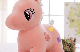 HUG ‘n’ FEEL SOFT TOYS Unicorn, Soft Toy, Baby Toys, Kids Toy, Soft Toy, Toy for Girl, Birthday Gift for Girl Boys, Toy Gift for Girls, Kids Toys for Boys Girl, Toys Gift Items, (30cm, Pink)