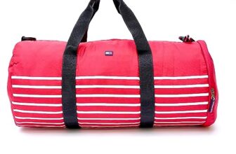 Tommy Hilfiger Polyester 53 cms Red Gym Shoulder Bag (TH/RAPHAEL04)