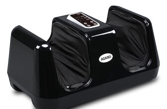 AGARO Square Shiatsu Foot Massager with Kneading Function for Muscle Relief & improving Blood Circulation, Corded Electric, Black