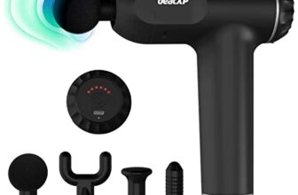 beatXP Bolt Deep Tissue Massage Gun | Percussion Muscle Massager for Full Body Pain Relief of Neck, Shoulder, Back, Foot for Men & Women Up to 1 Year Warranty by beatXP (Black)