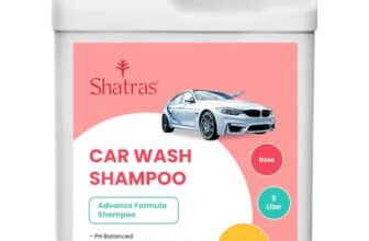 Shatras 5 Ltr foam Car Wash Shampoo Concentrate – pH Neutral, Thick Suds With Shine Enhancing Formula – Bubblewash Snow Car Foam Shampoo That Works With Both Bucket Wash And Foam Cannon