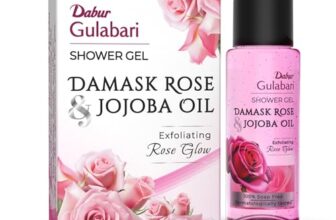DABUR Gulabari Shower Gel – Damask Rose & Jojoba Oil – 30 ml |Exfoliating Rose Glow| Beautiful Damask Rose Fragrance| 100% Soap Free Body Wash