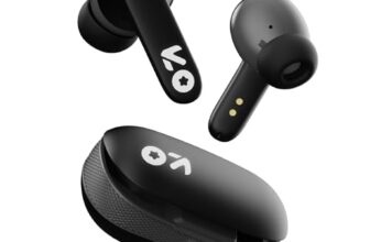 GOBOULT Y1 Ear Buds Wireless with 50Hr Playtime, Clear Calling ENC Mic, Low Latency Made in India, Gaming, 10mm Bass Drivers Earbuds Buds TWS Bluetooth (Black)