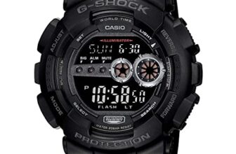 Casio G-Shock GD-100-1BDR Digital Dial Black Resin Strap Men’s Watch Shock and 200M Water Resistant G310