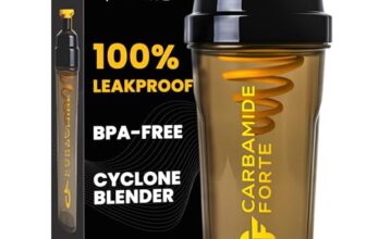 Carbamide Forte Storm Shaker for Gym Bottle 700ml | Protein Shaker Bottle | 100% Leakproof, BPA Free, Durable Gym Shaker 700ml | Cyclone Blender for Smooth Shakes