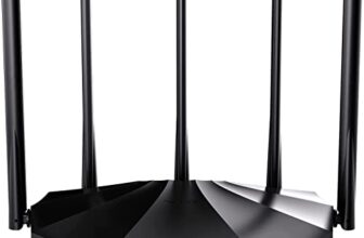 Tenda RX2 Pro WiFi 6 AX1500 Smart WiFi Router, Dual Band Gigabit Wireless Internet WiFi 6 Router, 5 * 6dBi High-Gain Antennas, 3 Gigabit LAN Ports, WPA3+OFDMA+MU-MIMO (Black)