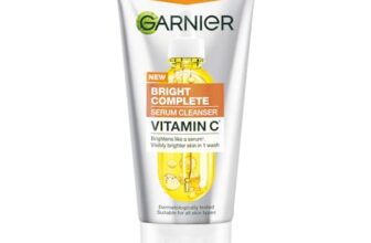 Garnier Bright Complete Serum Cleanser 150gm | Deep Cleansing Face Wash with Vitamin C for Brighter, Radiant Skin