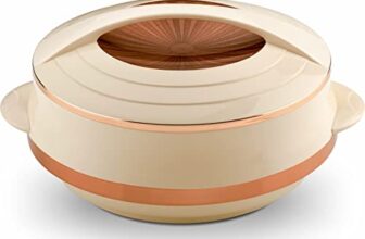 Asian Olympic Inner Steel Casserole, 1600 ml, Rose Gold |PU Insulated| BPA Free | Odour Proof| Food Grade | Easy to Carry | Easy to Store | Ideal for Chapatti | Roti | Serving Casserole