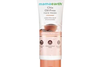 Mamaearth Chia Oil-Free Face Wash with Chia Seed & Ceramides – 100 ml | For Normal to Oily Skin | Gives Hydrated Glow | Co-created with Top Dermats | Cleanses Deeply | Healthy Skin Barrier | Fragrance& Soap Free