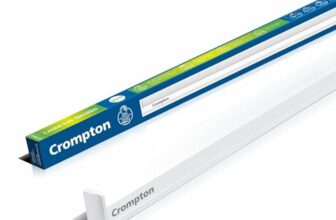 Crompton Laser Ray Smile 20W LED Batten |4 feet Slim Batten for Living Room & Bedroom | Energy Efficient Tubelight for Home | BIS Approved | Natural White (6500K) (Pack of 1)