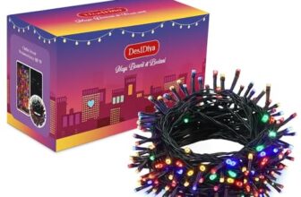Desidiya ® Plastic 12 Meter LED Decorative String Fairy Rice Lights for Home Decoration Indoor and Outdoor Decoration Lights, Festival, Party, Garden, Wedding (Multicolor)(Pack of 1)