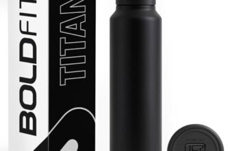 Boldfit Stainless Steel Water Bottle 1 Litre – BPA-Free, Leak-Proof & Rust-Free Metal Bottle with Handle – Lightweight, Food-Grade, Easy to Clean – Ideal for Office, Gym, School, Travel & Fridge Use
