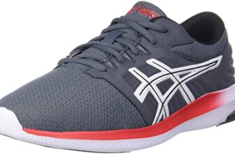 ASICS Unisex-Adult Gel-Moya LS Carrier Grey/White Running Shoe – 10 UK (1201A230.020)