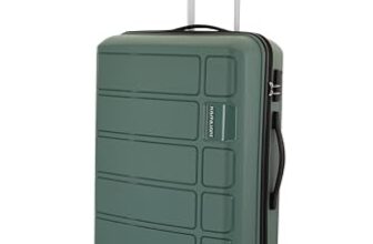 Kamiliant American Tourister Harrier|Trolley Bag Check-in Medium Size (68 cms) for Travel| Hard Case Polypropylene (PP) Suitcase|360° 4-Wheel Spinner Luggage Trolley|Combination Lock|Slate Grey