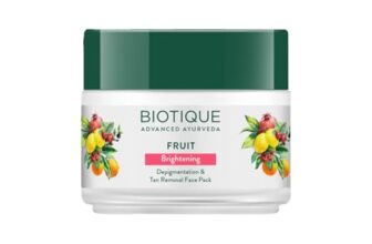 Biotique Fruit Brightening Depigmentation & Tan Removal Face Pack 100g Jar