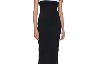 Amazon Brand – Symbol Women’s Polyester Blend Bodycon Maxi Dress (SYMSS22WDR604_Jet Black_M)