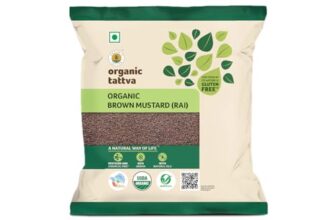 Organic Tattva Spices – Brown Mustard, 200g(100g x Pack of 2)