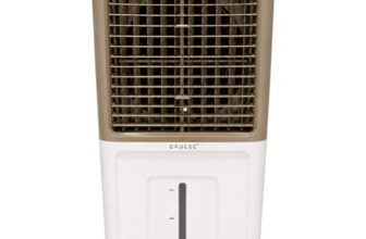 Cadlec AeroFlow 40L Personal Air Cooler For Home, High Speed Fan with Powerful Air Throw, Inverter Compatible, Anti-Bacteria Honeycomb Pad, 3 Year Warranty | White