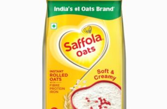 Saffola Oats | 2kg | Instant Rolled |Soft & Creamy |Power of Protein, Iron & Fibre | Nutritious grain