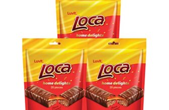 LuvIt. Loca Home Delight Choco Caramel Bar with Nougat | Homepack | 600g – Pack of 3