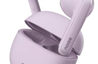 Noise Buds Mini Truly Wireless Earbuds (2026) | Half in-Ear Design | 40H Playtime | Quad Mic ENC for Clear Calls | 13mm Driver | Low Latency Gaming Mode | BT v5.3 | IPX4 Sweat Resistant – Calm Lilac