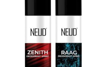 NEUD Pack of 2 Deodorent Body Spray ZENITH and RAAG (Pack of 2-50ml Each) Deodorant Combo, Long Lasting Smell, Unisex