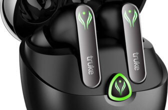 truke BTG Ultra with 60H Playtime, 360Spatial, Low Latency, 13mm Drivers, Multi-modes Bluetooth(Metal Black, True Wireless)