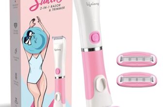 Lifelong Razor & Bikini Trimmer for Woman |Arms, Legs, Underarms & Intimate Hair Removal Machine |Waterproof Painless Full Body Hair Remover Trimmer for Women |AABattery, Portable, SkinSafe, 3Refills
