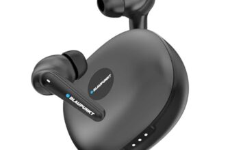 Blaupunkt BTW300 Xtreme Moksha Maxbuds (2025) – True ANC, 700mAh Battery, Quad AI Mics, Crispr ENC, Blink Pair, Dual Pairing & Dual EQ for Deep Bass & Premium Wireless Audio (Matt Black)