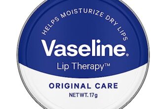 Vaseline Lip Tins Original Care, 17g | Infused with Vitamin E to Hydrate & Moisturize Dry Lips Transparent