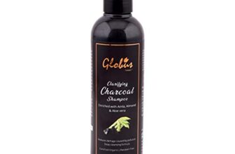 Globus Naturals Clarifying Charcoal Shampoo, Enriched with Amla, Almond & Aloe vera, For Oily Hair & Scalp 250ml