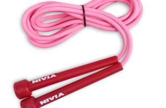 Nivia Trainer Skipping Rope For Men, Women & Children, Jump Rope for Exercise, For Workout & Weight Loss, Exercise Rope, Skipping Rope for Training, Sports Fitness/Gym (Pink)