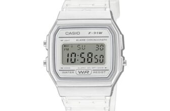 Casio Youth F-91WS-7DF Digital Clear Watch Unisex (D359)