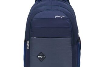 NORTH ZONE Lightweight school bags Backpacks for Boys Girls Stylish men and women Casual Travel Laptop Bag College office (Navy Blue) 40L