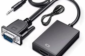 MICROWARE VGA Male & Audio to HDMI Female Converter Cable VGA + Audio in/HDMI Out